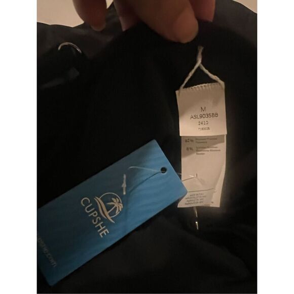 NWT Cupshe black one piece swimsuit - Picture 3 of 6